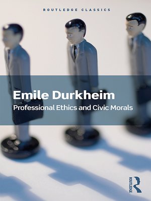 cover image of Professional Ethics and Civic Morals